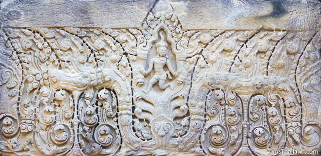 North lintel at Ban Phluang Khmer ruin in Thailand.