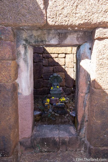 shrine in central sanctuary of Ku Phanna Khmer ruin