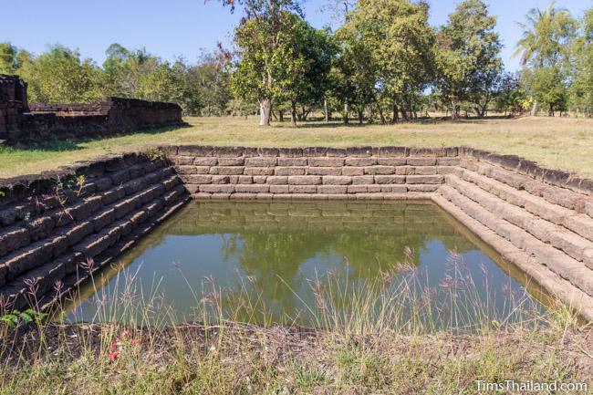 sacred pond at Ku Phanna Khmer ruin