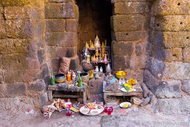 shrine inside east gopura of Ku Phanna Khmer ruin