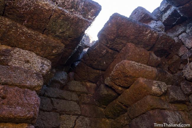 roof of east gopura of Ku Phanna Khmer ruin