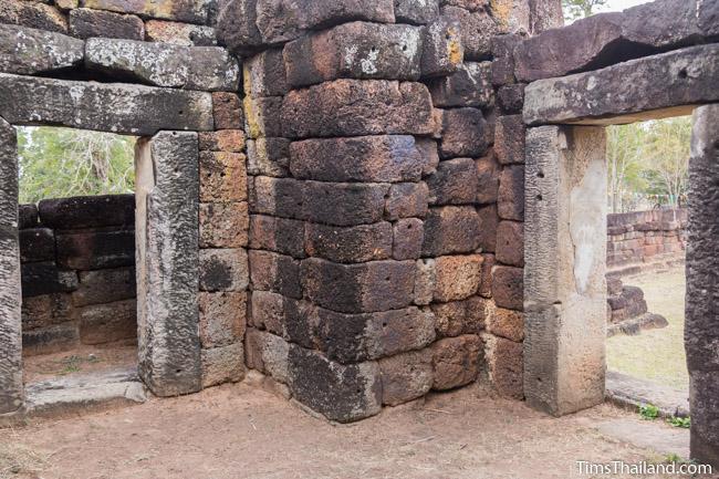 inside the gopura of Ku Kaew Khmer ruin Khon Kaen