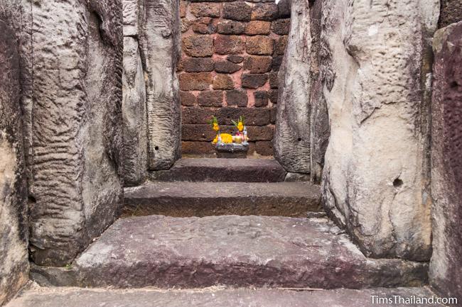 shrine inside library of Ku Kaew Khmer ruin Khon Kaen