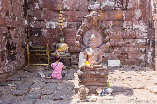 Buddhas in Phra That Phu Phek Khmer ruin