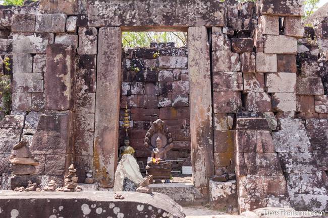 large main door of Phra That Phu Phek Khmer ruin