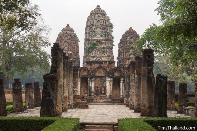 towers and southern wihan at Wat Si Sawai Khmer ruin