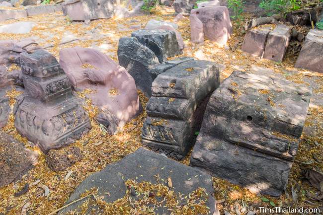 blocks of Ku Ban Hua Sa Khmer ruin