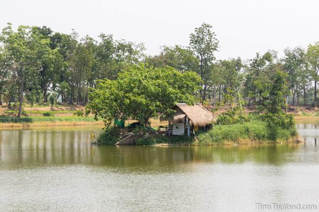 island in baray at wat boon