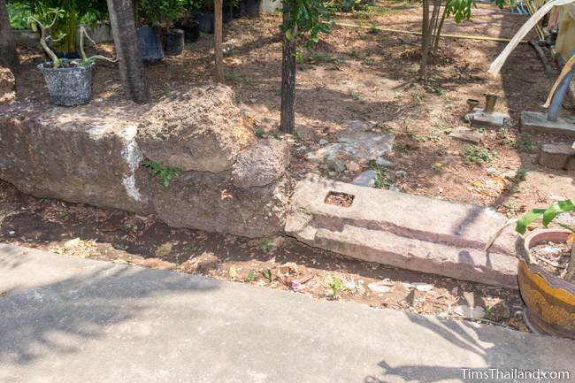 laterite and sandstone blocks at Wat Boon