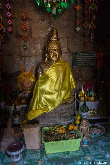 Buddha in sanctuary of Prang Ku Chaiyaphum Khmer ruin