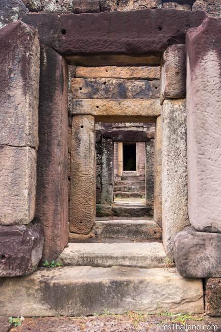 view through gopura of Prang Ku Chaiyaphum Khmer ruin