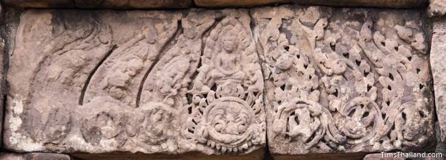 sanctuary front lintel of Prang Ku Chaiyaphum Khmer ruin