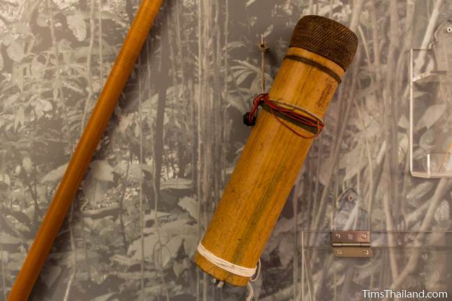 bamboo container in Narathiwat City Museum