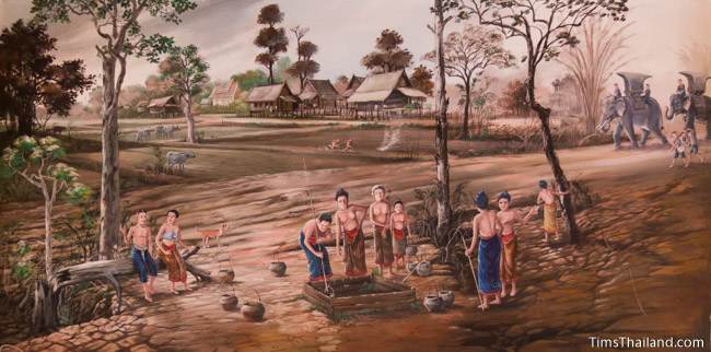 mural of Ban Thum village