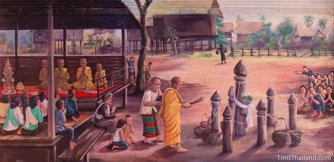 mural of Boon Samha tradition