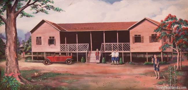 mural of Khon Kaen governor's residence