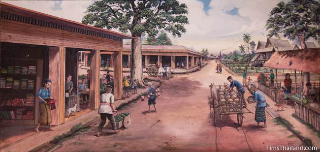 mural of Kok Kae Ow Market