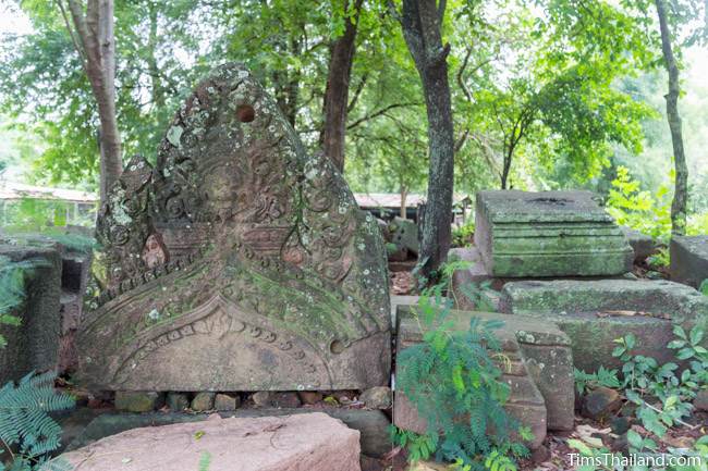 piece of pediment at Prang Ban Prang Khmer ruin