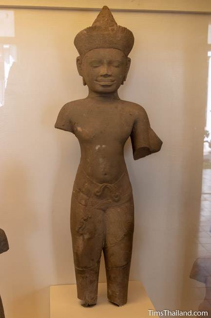 armless vishnu statue from Phanom Rung Khmer ruin at Maha Viravong National Museum