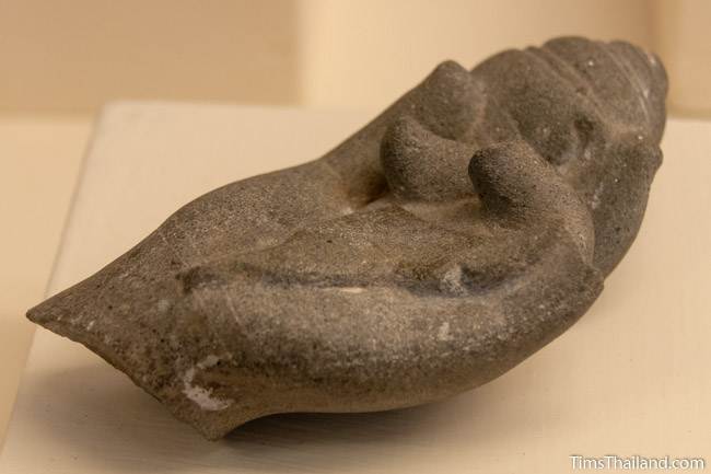 hand from statue from Phanom Wan Khmer ruin at Maha Viravong National Museum