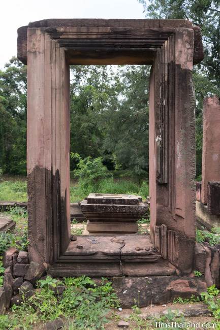 entrance of main prang building at Prang Phakho Khmer ruin