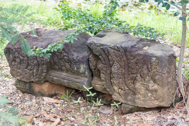 recessed pediment at Prang Phakho Khmer ruin