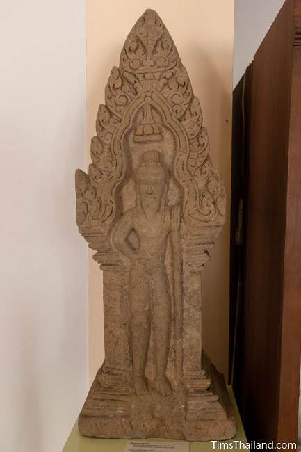 rishi antefix from Prang Phakho Khmer ruin at Maha Viravong National Museum