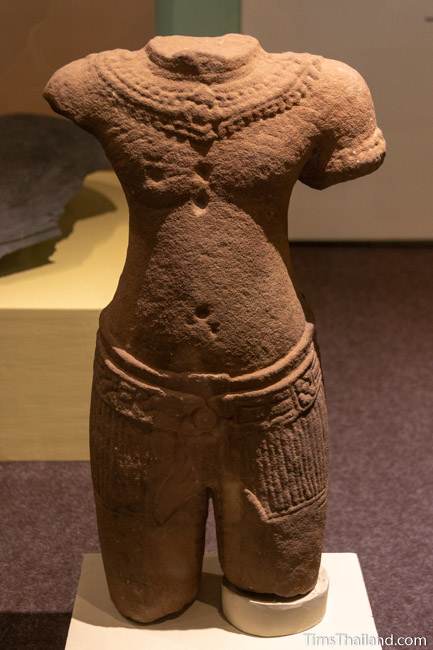 headless and limbless deity stone carved statue