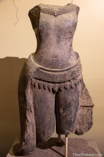 headless and limbless deity stone carved statue