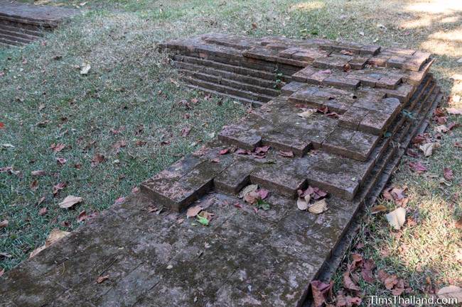 brick foundation at Muang Boran Dong Lakhon