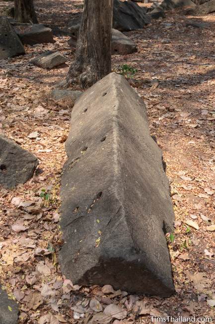 long sandstone block