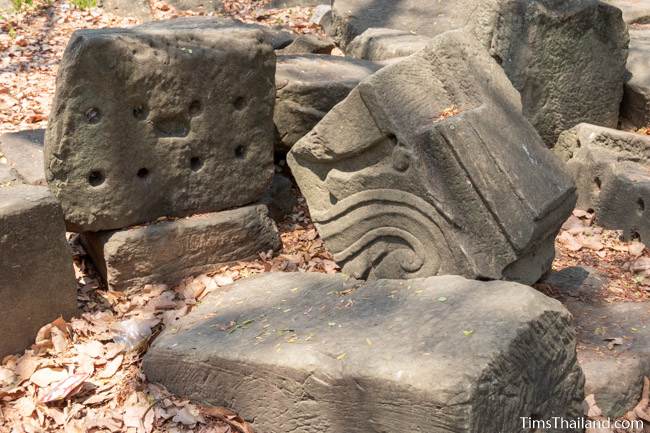 stone that appears to be part of pediment