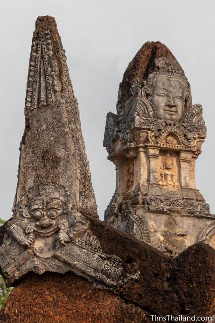 front mini-prang with faces and a rahu face