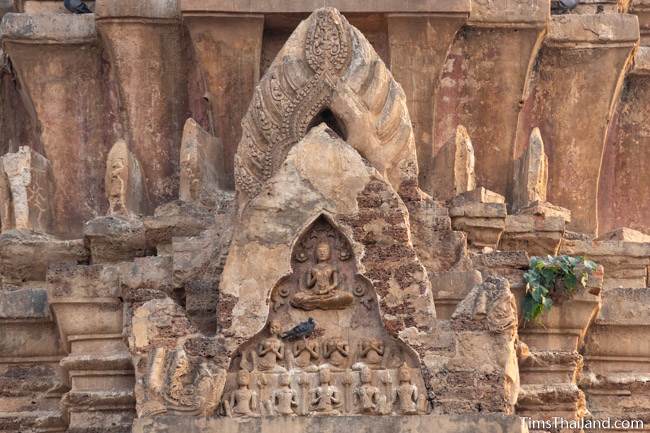 Buddha on north pediment