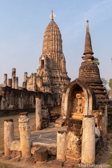 small Buddha shrine and prang