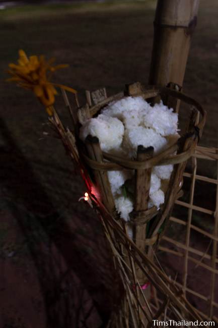 basket with sticky rice balls