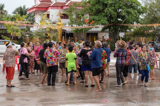 large group of people dancing