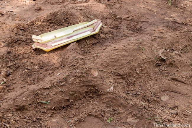 crocodile and turtle made of dirt