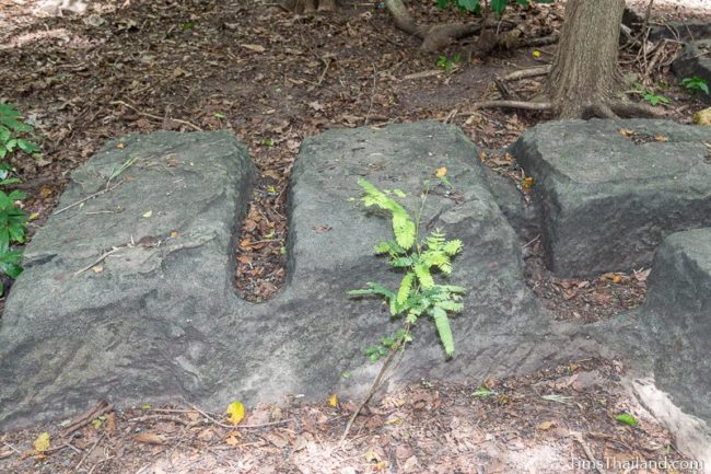 sandstone blocks in quarry