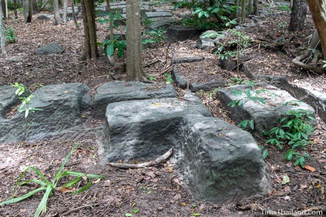 sandstone blocks in quarry