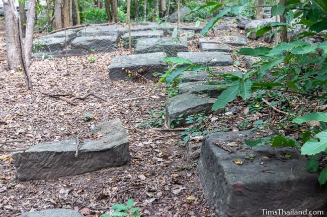 sandstone blocks in quarry