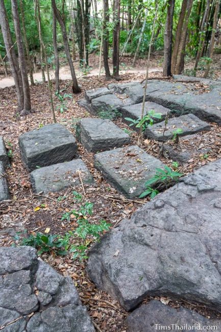 sandstone blocks in quarry