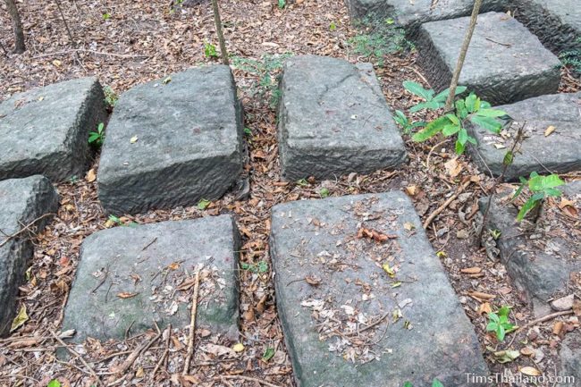 sandstone blocks in quarry