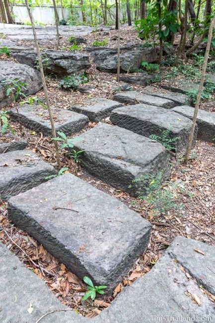 sandstone blocks in quarry