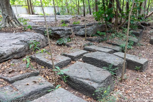 sandstone blocks in quarry