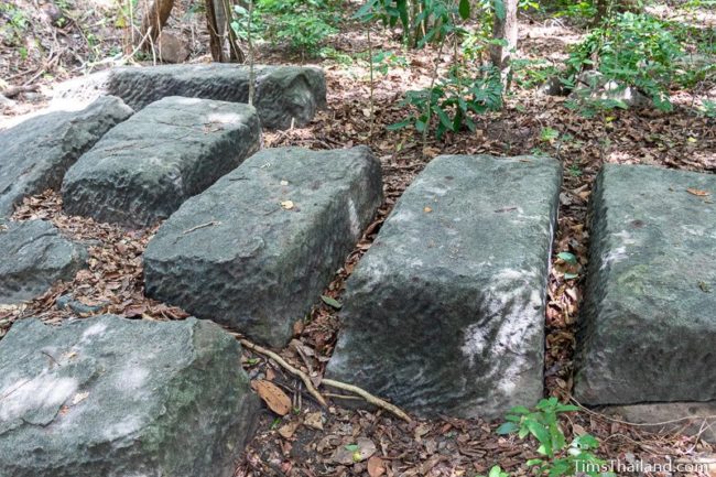 sandstone blocks in quarry