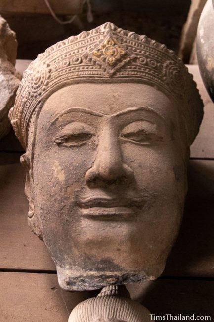 Khmer Buddha head