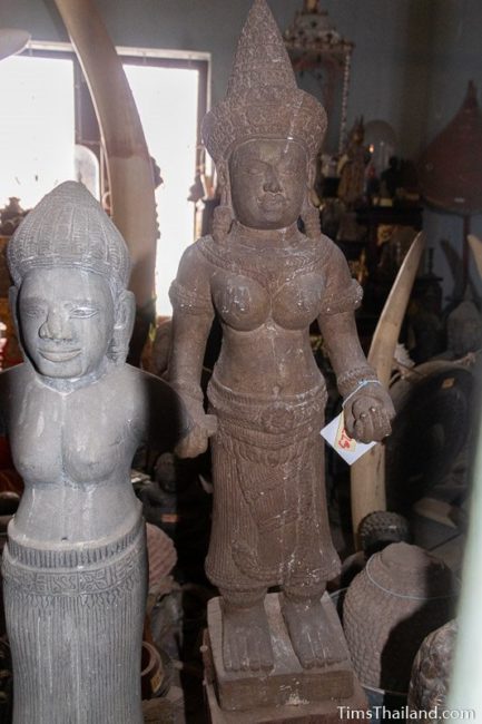 Khmer goddess statue