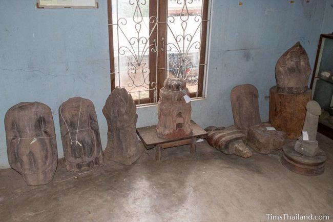 collection of Khmer statues