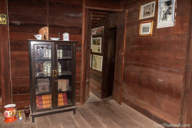 bedroom of old wooden house